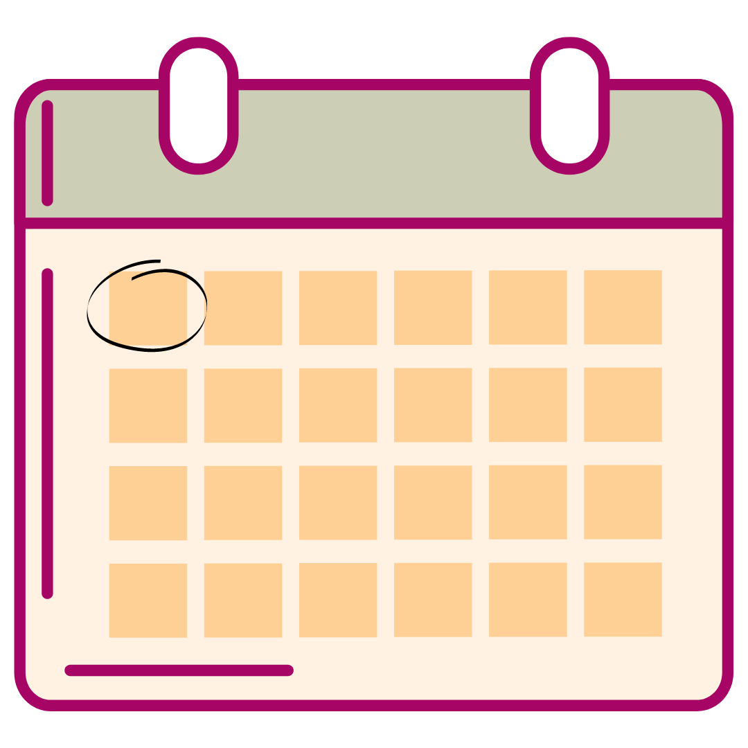 Calendario 1 lunes