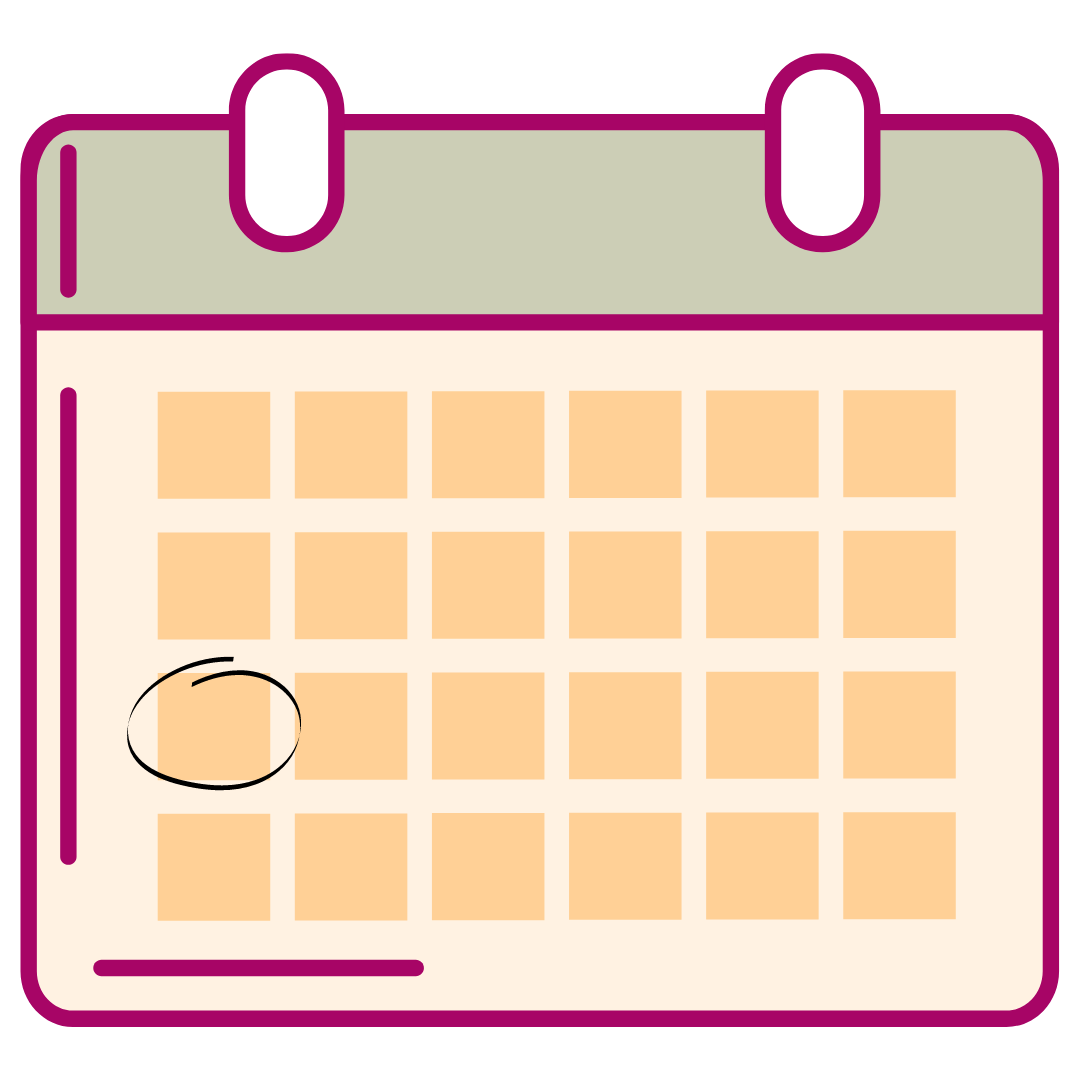 Calendario 3 lunes
